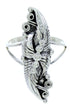 Genuine Sterling Silver Leaf Southwest Jewelry Ring Size 7 UX31939